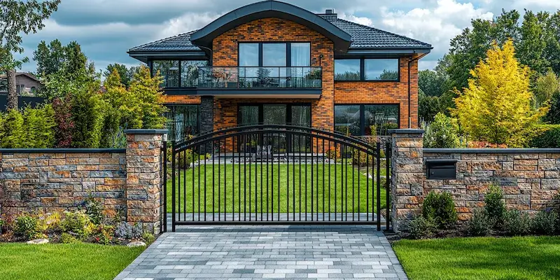 Polnische Metallzäune