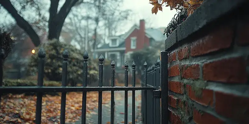 Moderne Gartengestaltung mit Zäunen aus Polen