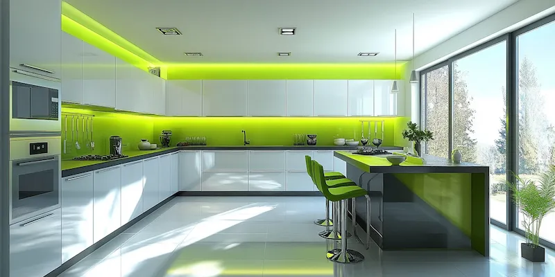 Czerwone meble kuchenne jakie ściany?